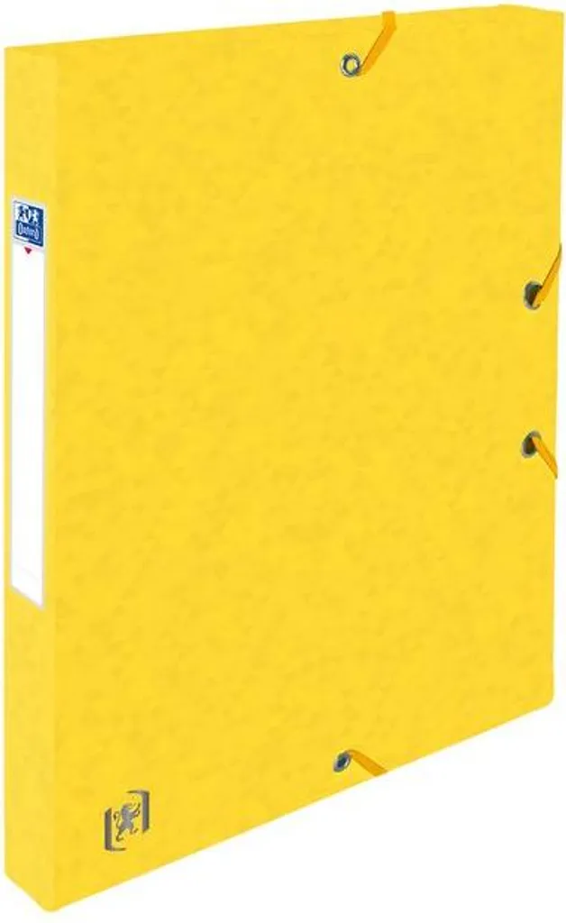 Organisez vos Dossiers A4 avec Oxford Elastobox Jaune 25mm - 12 Boîtes