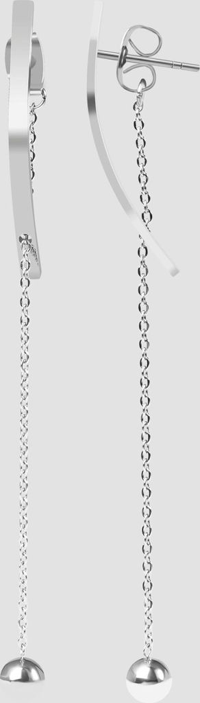 Akzent Edelstahl Ohrstecker, IP Roségold, roségoldfarbig