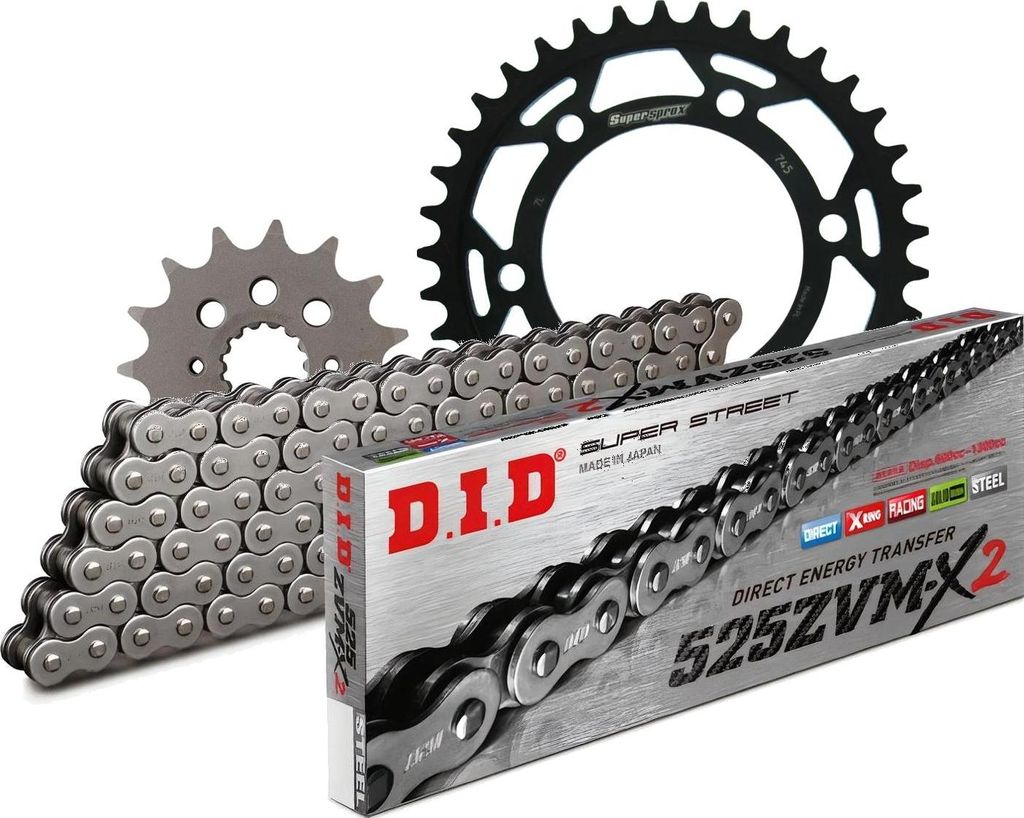 Kit Stahl passend für DUCATI 916 Monster S4 01-03 15-37-100 DID525ZVM-X2 Niet