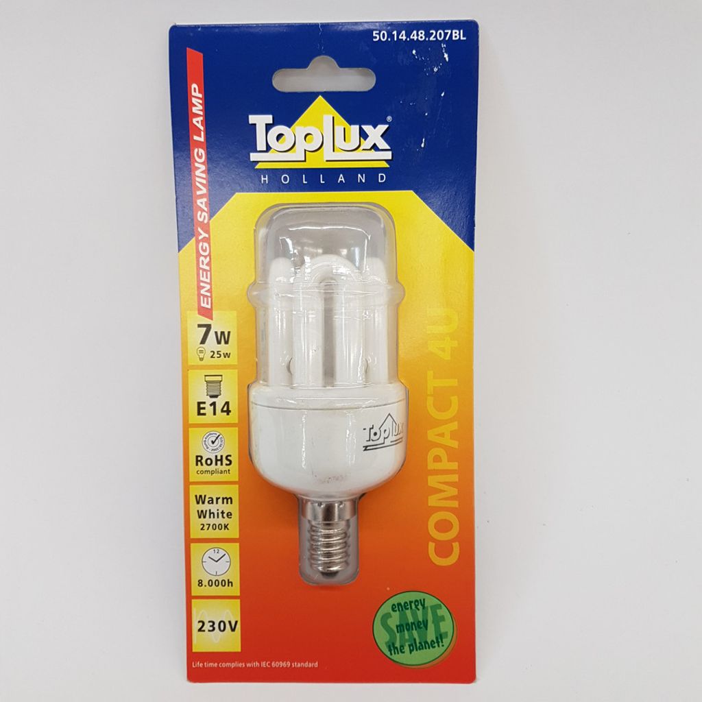 Spahn Energiesparlampe, 7W, E14, 2700K, 8000 Leuchtstunden Produktbild 