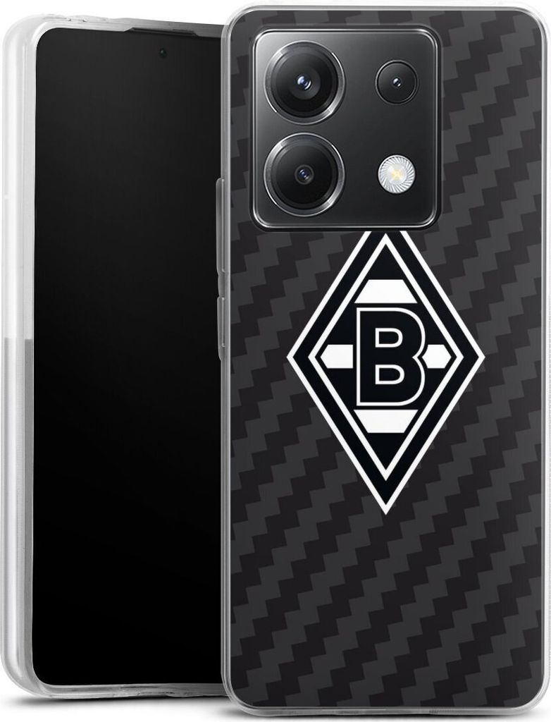 DeinDesign Handyhülle für Xiaomi Poco X6 Silikon Hülle Case Smartphone Schutzhülle Borussia Mönchengladbach Carbon Gladbach