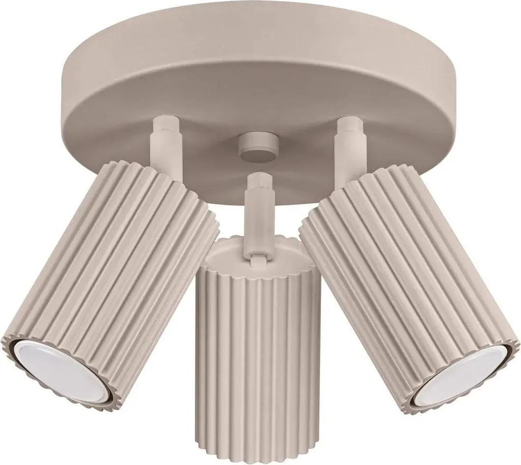 Plafoniera Professionale Sollux Karbon 2 3x10W GU10 Alluminio Taupe
