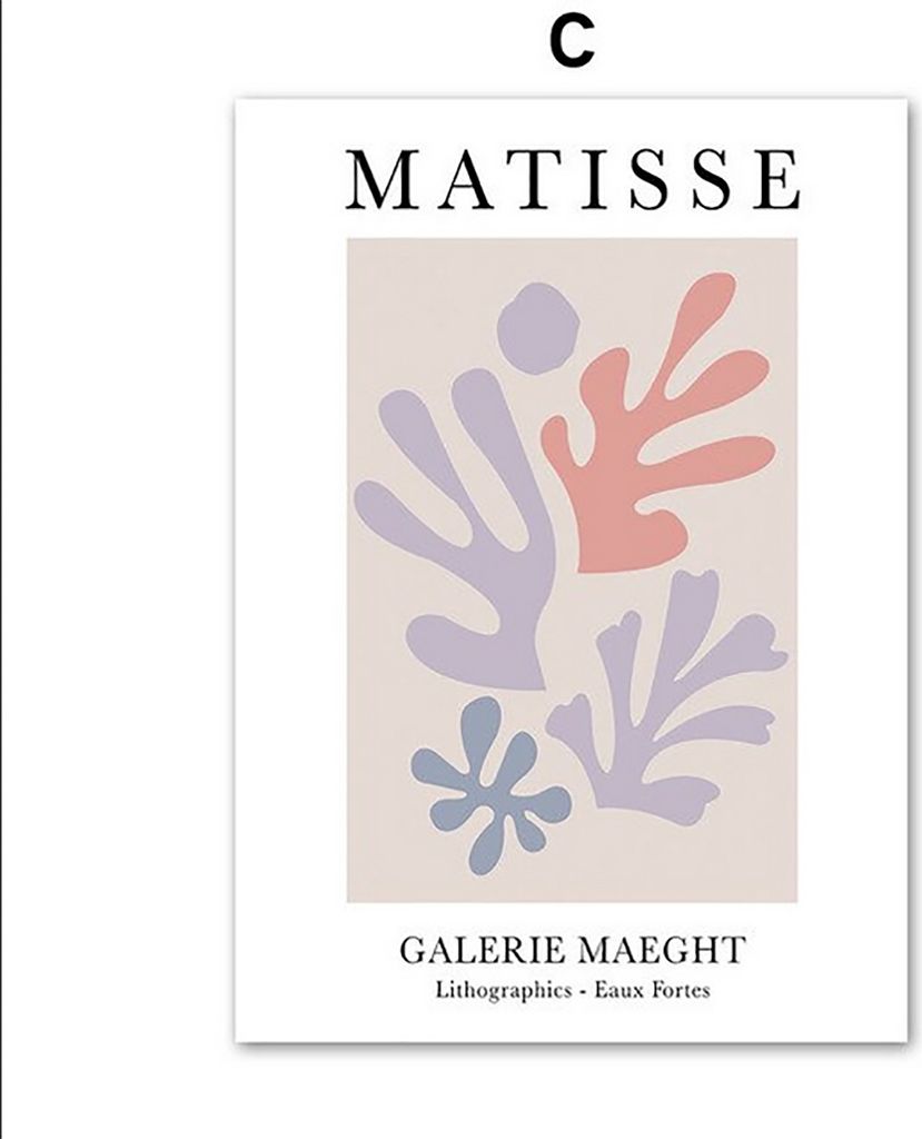 TPFLiving Kunstdruck LW-1701 (OHNE RAHMEN) Poster - Leinwand - Wandbild - Hochauflösender Giclée-Druck, langlebig und hochwertig - Henri Matisse ...