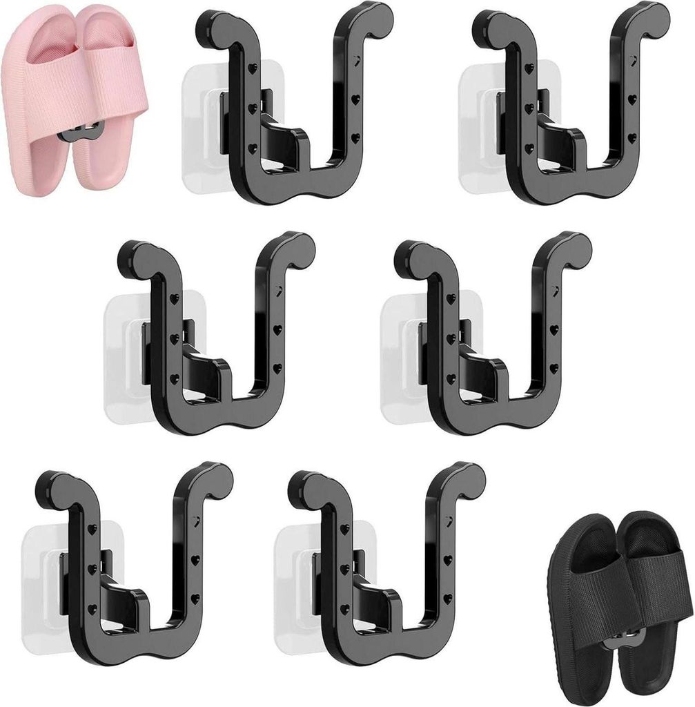 6 Stück Schuhhalter Wand, Ohne Bohren Wandmontage Produktbild 