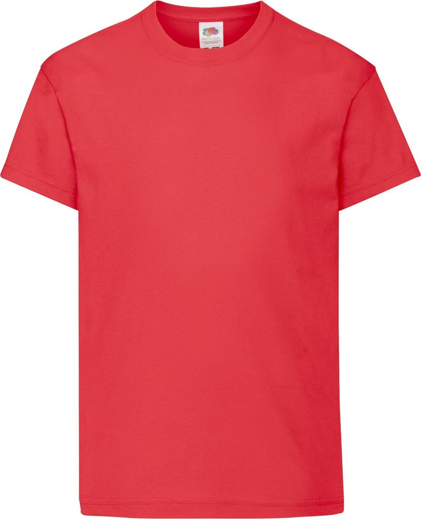 Fruit of the Loom - "Original" T-Shirt für Kinder PC6020 (116) (Rot)