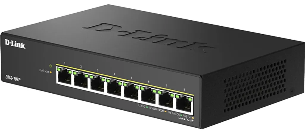Switch Multi-Gigabit D-Link DMS-108P/E 8 Ports : Boostez votre Débit LAN
