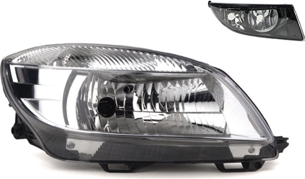 Johns, Scheinwerfer Halogen kompatibel zu Skoda Fabia 54 04/2010 -12/14 H4 Re. + Nebel. 5J1941018C 5J1941016C 5J0941702C 5J0941700C