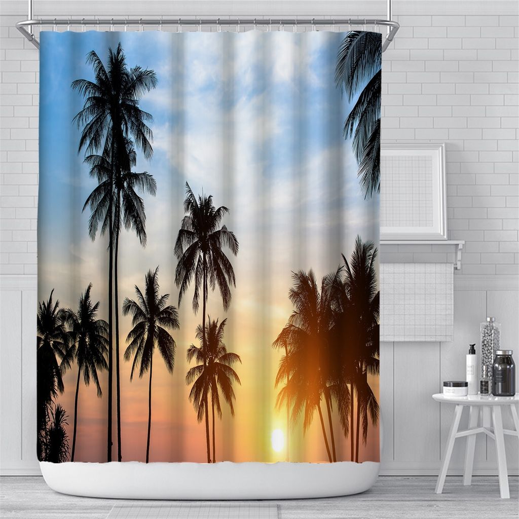 Anti-Schimmel Duschvorhang, Anti-Bakteriell Duschvorhänge, Waschbar Wasserdicht Duschvorhänge, 200x180 cm