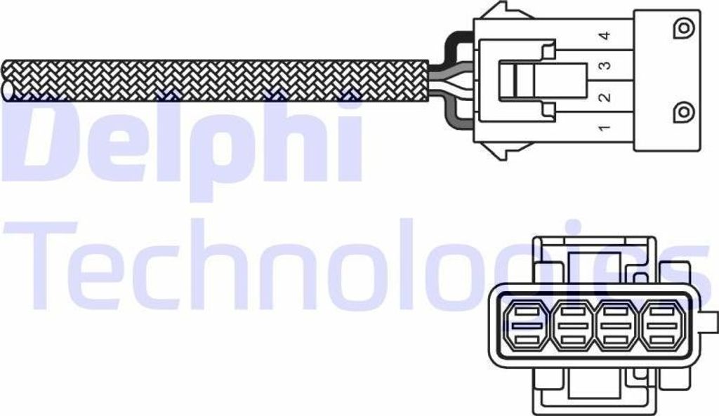 DELPHI Lambdasonde für FIAT Ulysse (179) Beheizt 1410mm ES20309-12B1