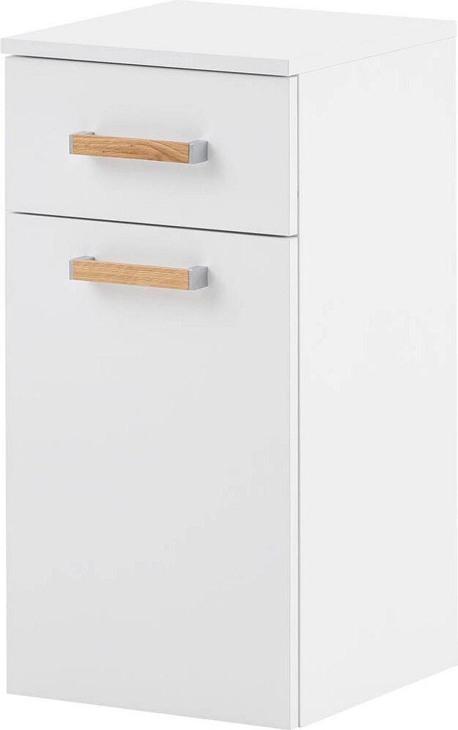 MÖBELPARTNER Badschrank Duo 146585 kreideweiß 32,7 x 35,3 x 67,0 cm