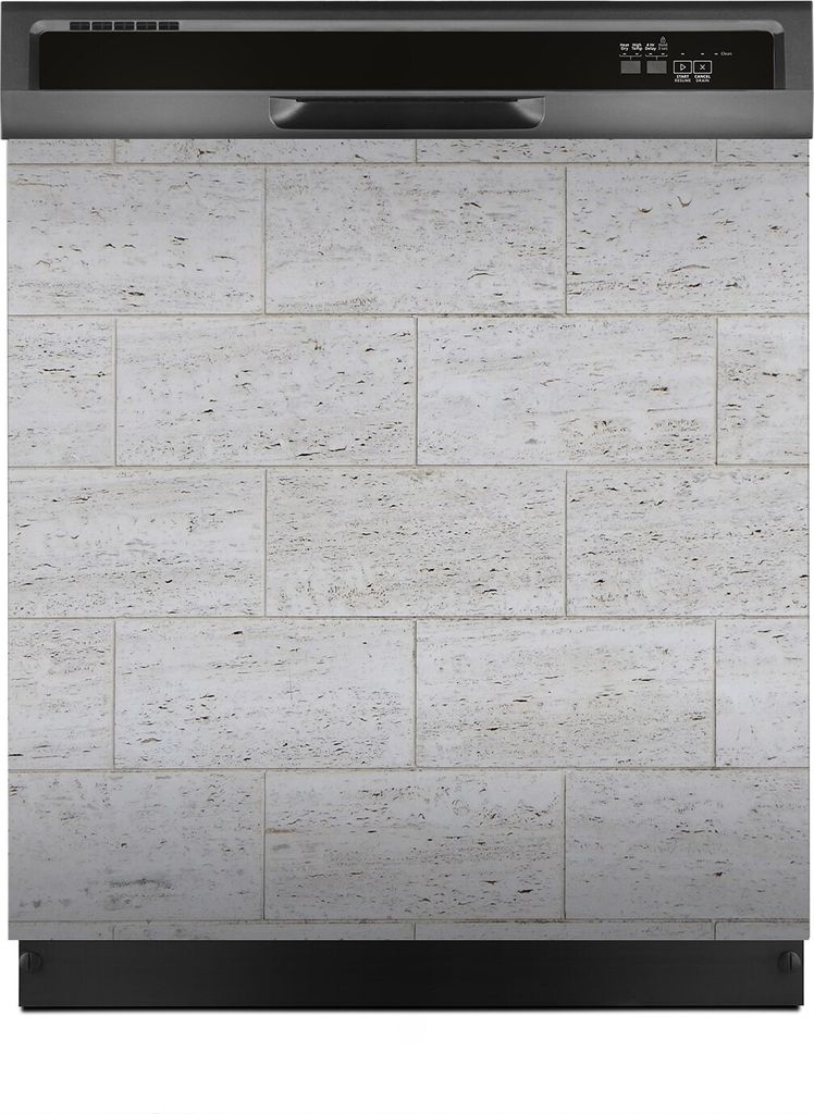 Magnete Dekorative 60x60 cm Küche Magnetmatte Spülmaschine - weißer Backstein Ziegel