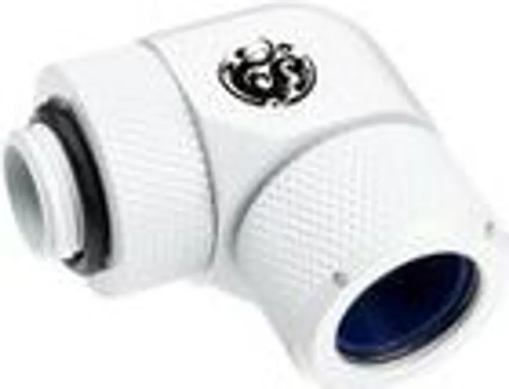 Raccord Coudé 90° pour Tube Rigide 14mm - Adaptateur Watercooling Blanc G1/4