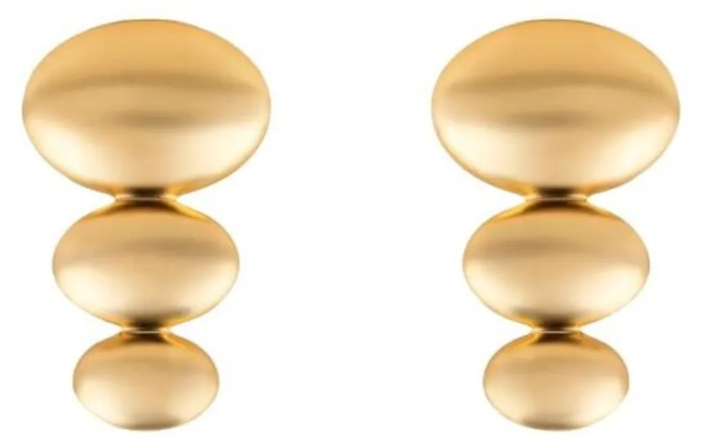 Boucles d'oreilles dorées Amelie chic pour soirée et mariage MCE250216G