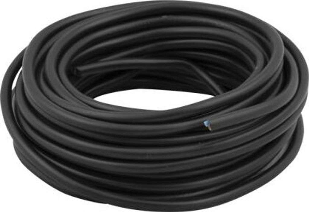 Haushaltskabel 2x0,75 schwarz 10 Meter.