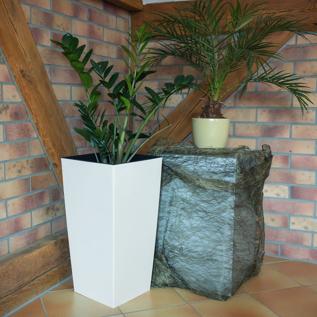 49 L Blumentopf viereckig Urbi mit Einsatz 32,5cm Weiß Matt Produktbild 20