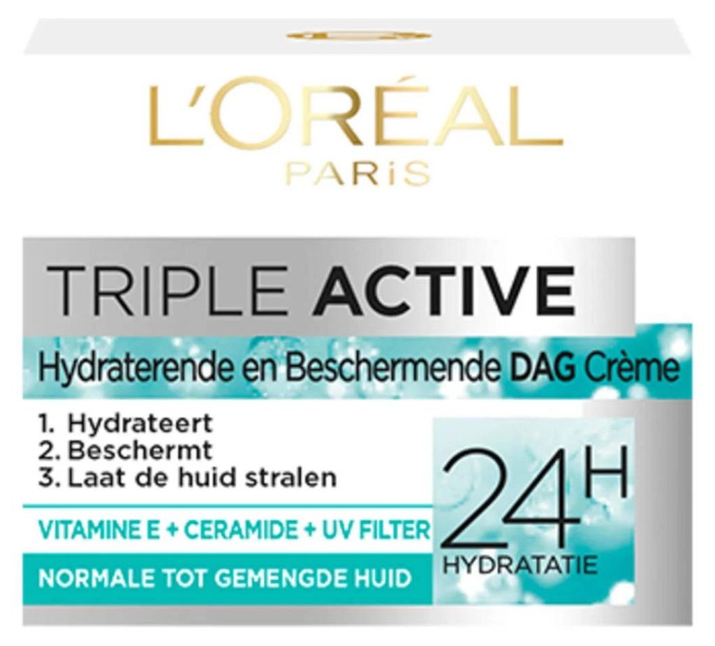 L’Oréal Paris Triple Active Tagescreme für normale bis Produktbild 