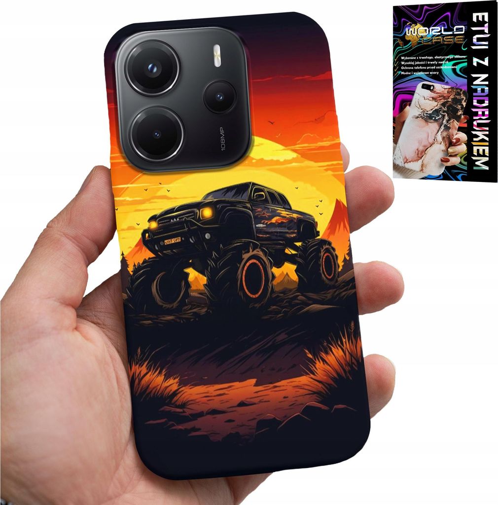 Gehäuse Für Xiaomi Note 14 4G - Monstertruck, Lkw, Designs + Glas