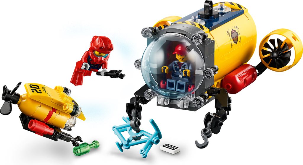 LEGO 60265 City Meeresforschungsbasis, U-Boot-Spielzeug mit Produktbild 5