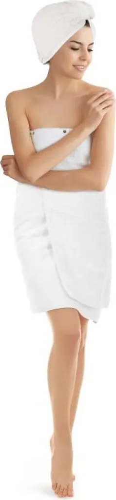 SET PAREO - set 80x150 cm, 40x65 cm - Bianco