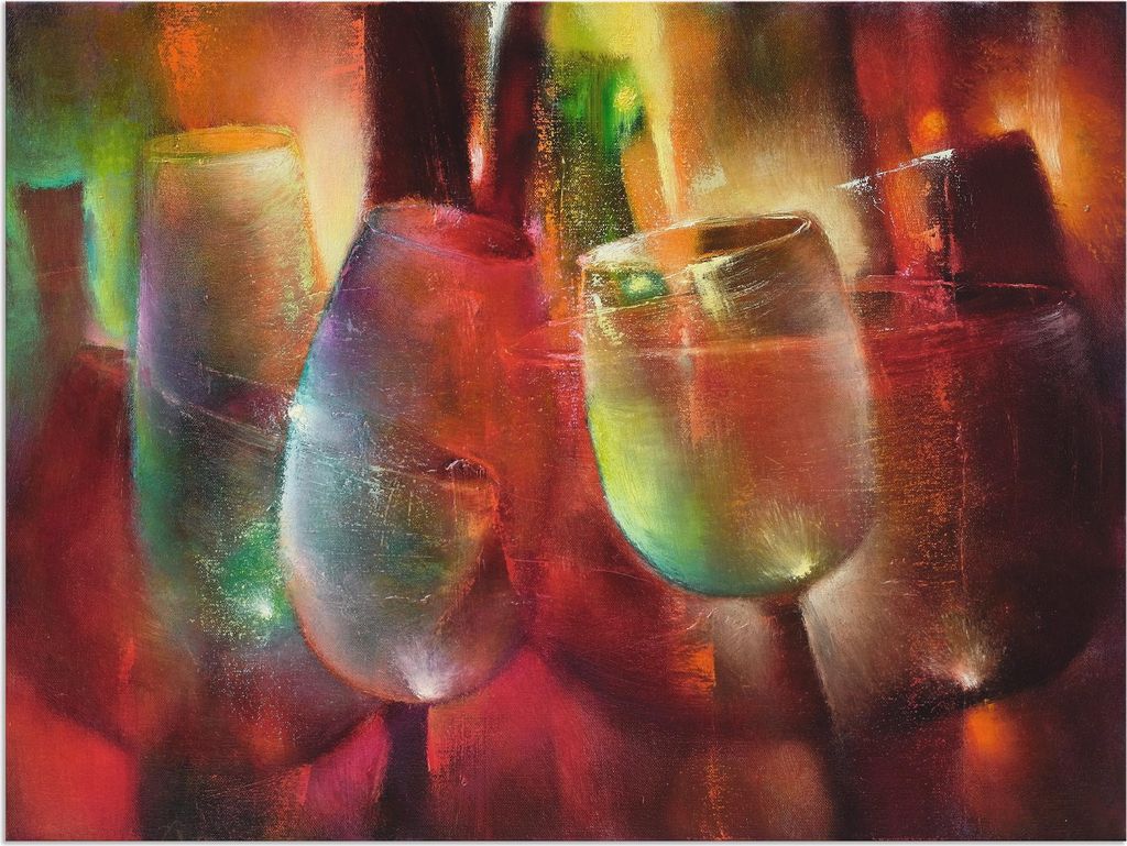 ARTland Wandbild Alu für Innen & Outdoor Zu später Stunde II Größe: 40x30 cm