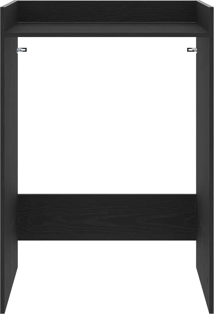 Armadio Lavatrice Rovere Nero 67,5x62x97 cm - Mobile Salvaspazio Design - 5