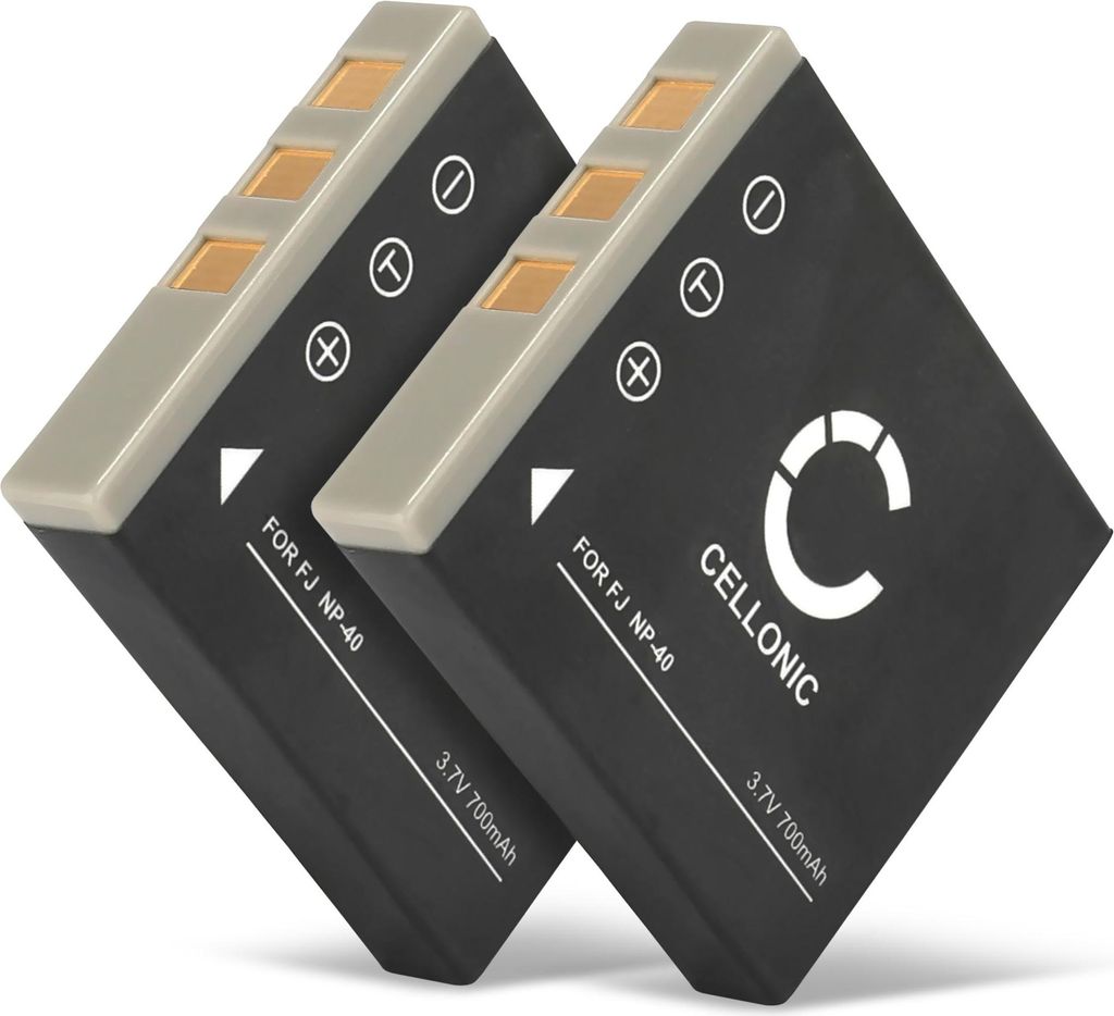 CELLONIC 2x Akku für Kamera Kompatibel mit Panasonic Lumix DMC-FX7, Lumix DMC-FX2, CGA-S004 - (700mAh, 3.7V)