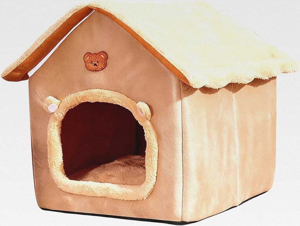 Katzenhöhle - Rutschfestes Beruhigendes Faltbares Nest,Warmes Kleines Hundebett Katzenhöhle,Für Kätzchen Welpe Indoor Schlafzimmer Wohnzimmer B...