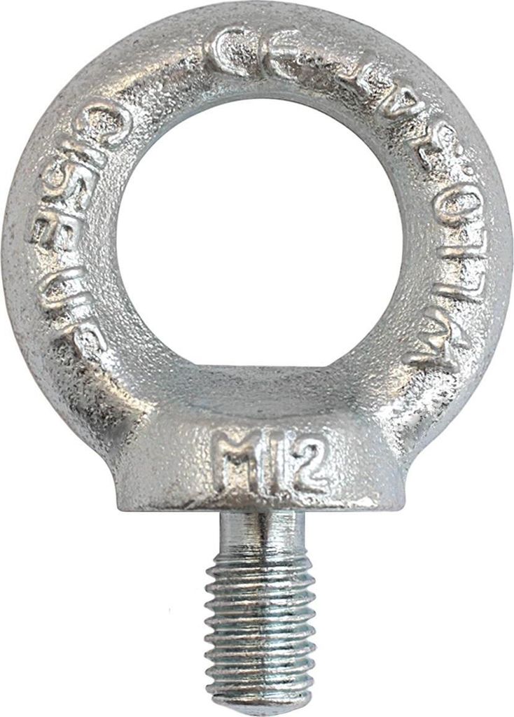 2 Ringschraube Ringschrauben M12 DIN 580 C15 Verzinkt