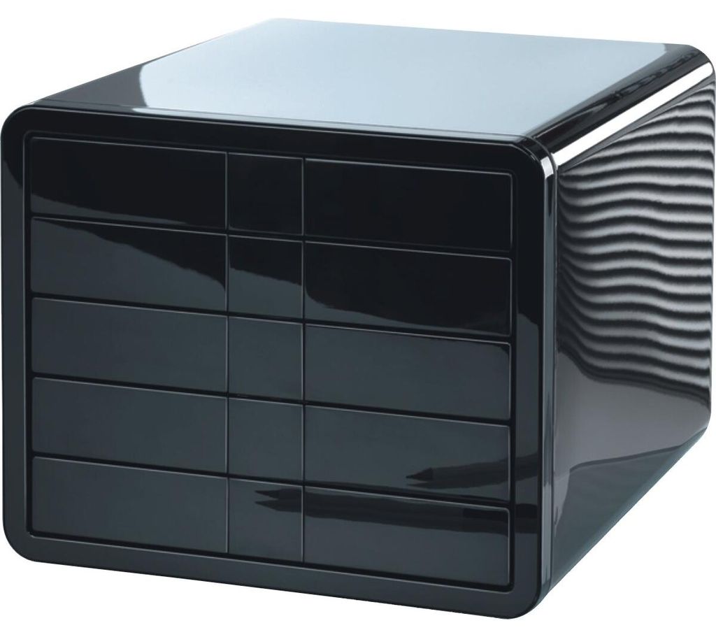 HAN 21551-13, 5 Schublade(n), Schwarz, Glänzend, Einfarbig, Produktbild 