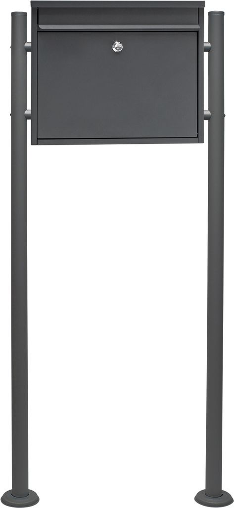 Cassetta per le lettere Wiltec V13 nera 360 x 105 x 315 mm Immagine del prodotto 