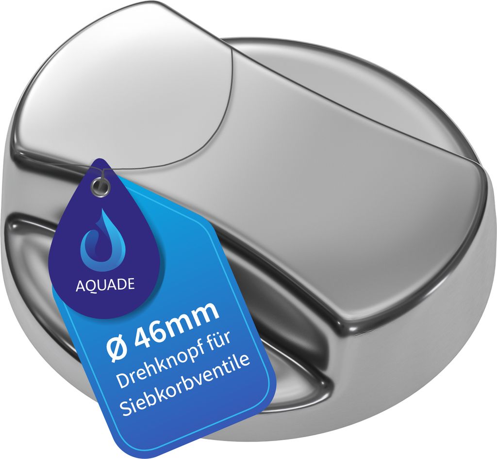 Drehknopf aus Edelstahl 46mm für Drehexcenter Produktbild 