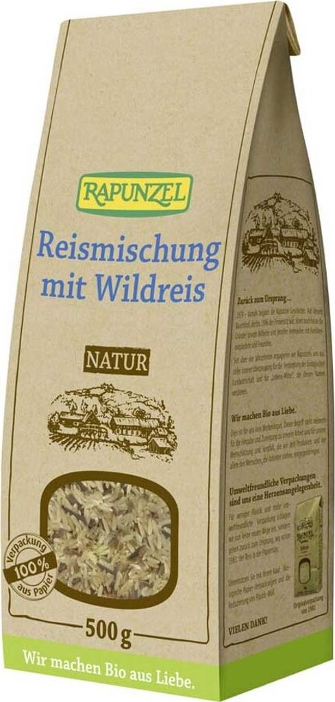 Rapunzel 406430, Reiskorn, 500 g, Italien, CE, 354 kcal, Produktbild 