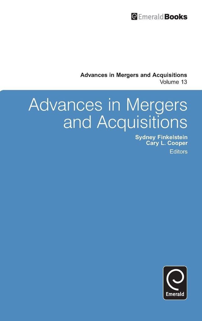 Advances in Mergers and Acquisitions