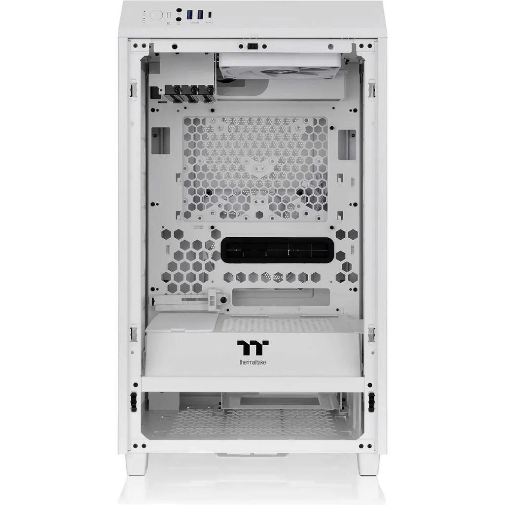 Châssis PC Gaming Compact Thermaltake The Tower 200 Snow pour Setup ITX