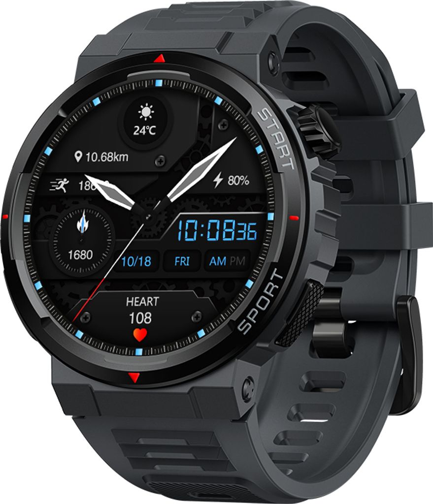 Zeblaze Ares 3Plus Smart Watch fuer Maenner und Frauen, 1,43-Zoll-Display, Smartwatch, 24-Stunden-Gesundheitsueberwachung, Smartwatches mit ueber 1...