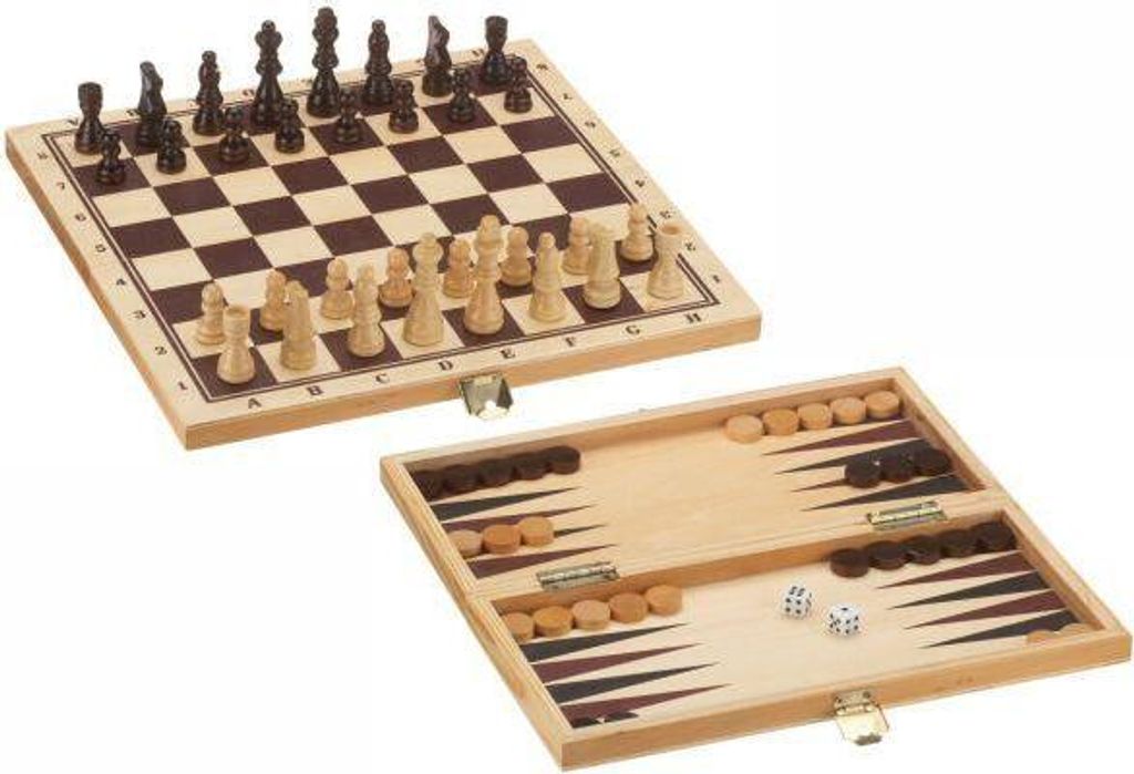 Longfield Chess/Dame/Backg. Kass. Immagine del prodotto 