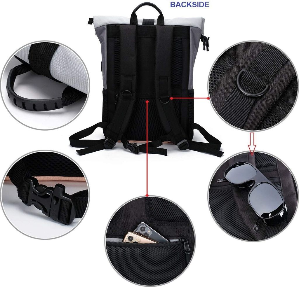 Mofut Arbeitsrucksack Freizeitrucksack Groß Damen lässiger Produktbild 5