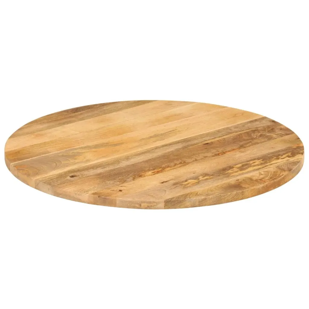Piano del tavolo Ø 70x3,8 cm rotondo in legno massiccio di mango