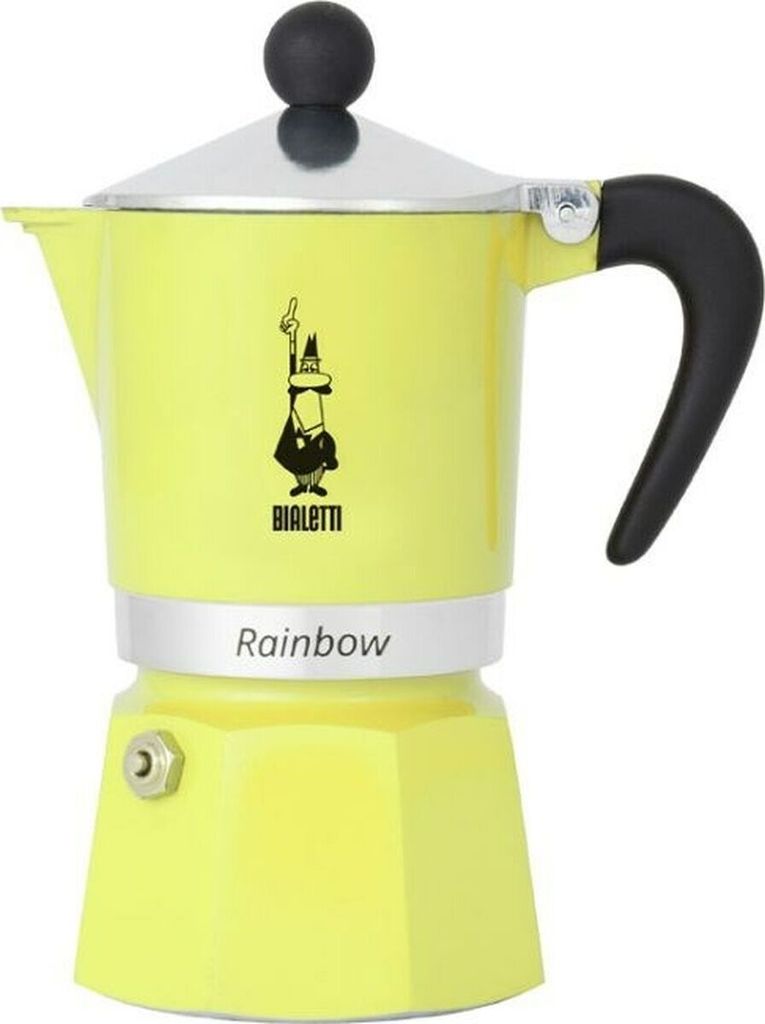 Italienische Kaffeekanne Bialetti Primavera Gelb Aluminium 270 ml 6 Tassen