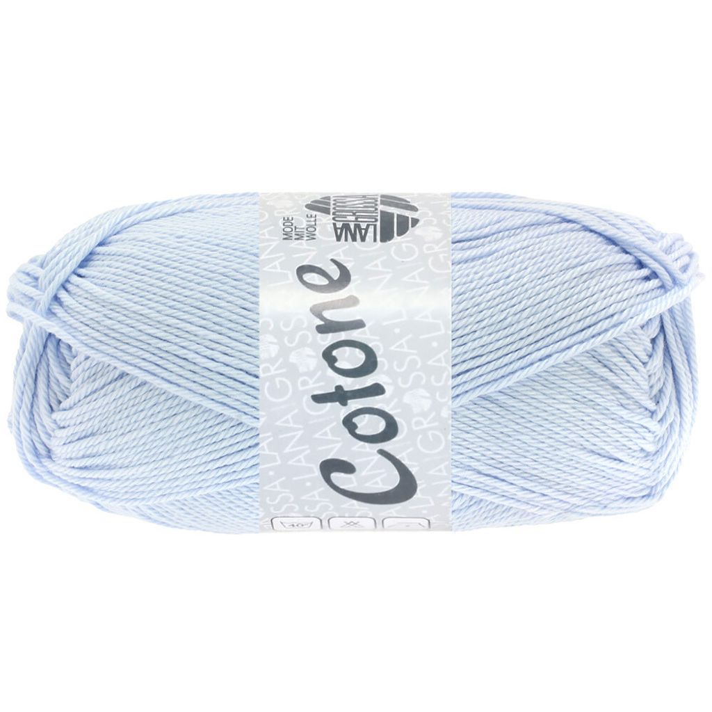 Lana Grossa - Cotone 0008 zartblau Produktbild 