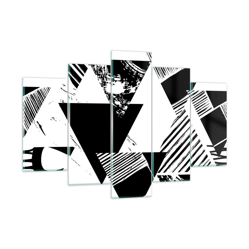 Bilder auf glas - Abstraktion modern - 150x100cm - Glasbilder - Wandbilder - Kunstdruck - zum Aufhängen bereit - Wanddekoration aus Glas - Glas Bi...