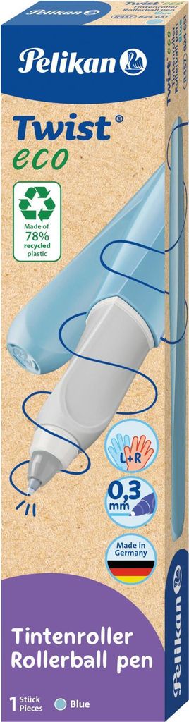 Pelikan Twist eco Tintenroller für Rechts- und Linkshänder, Produktbild 