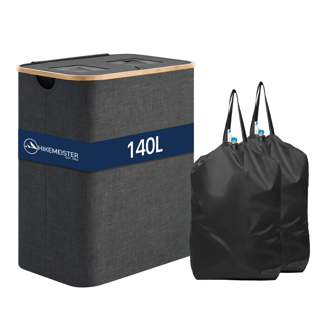 Meisterhome 140L Pfandflaschen Flaschensammler – Sammelbehälter mit Deckel, Flaschentasche - Behälter zur Aufbewahrung von Leergut & Altglas - ...