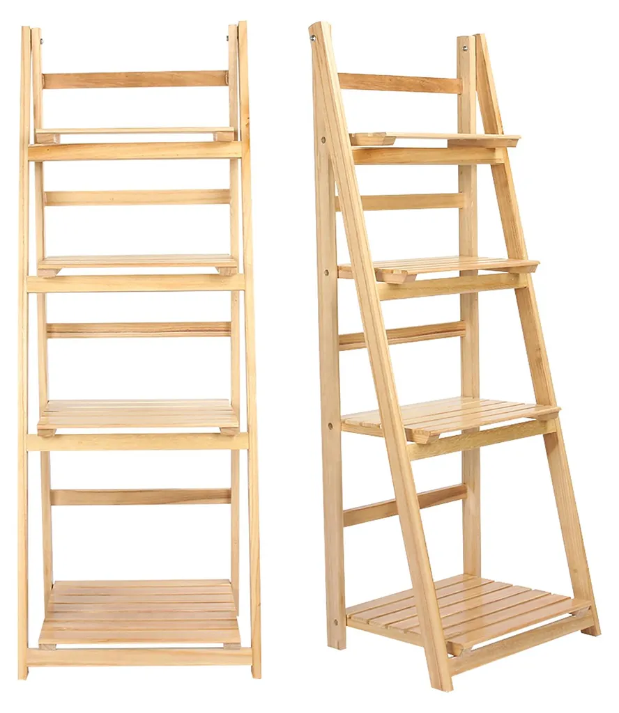 Meuble de rangement multifonction 4 tablettes bois pour bureau pro - 2