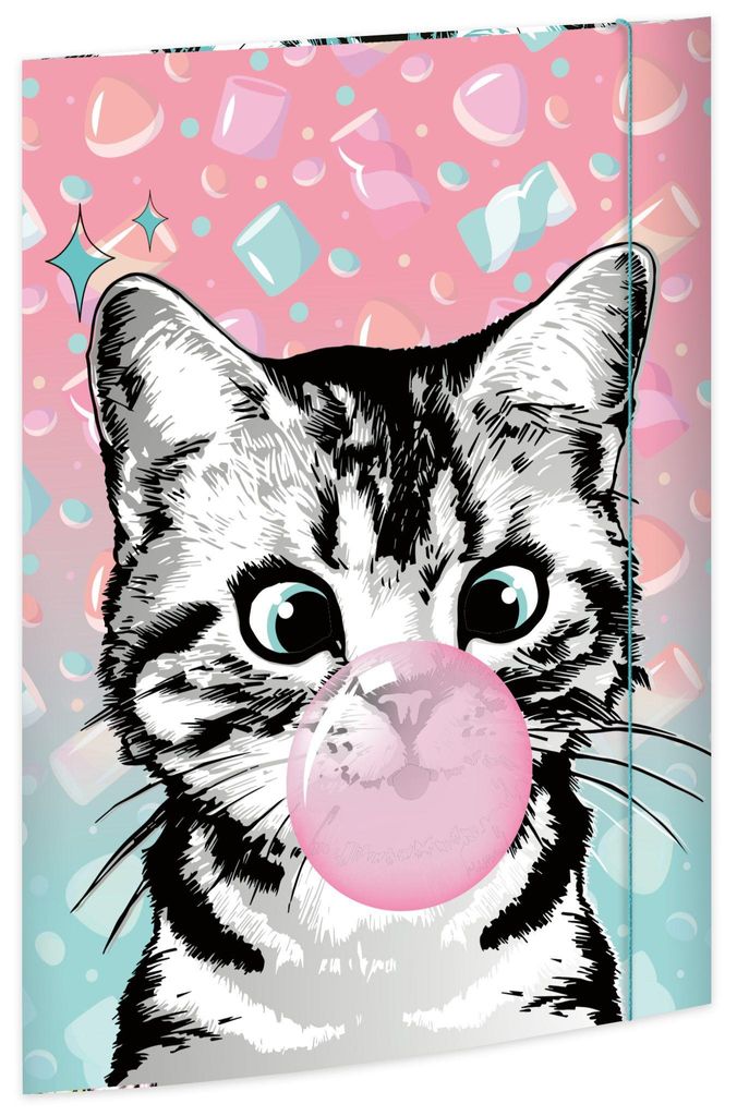 Roth Trendige Zeichenmappen A3 Sweet Cat Produktbild 