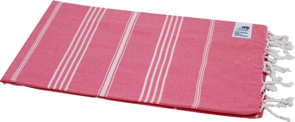 Saunahandtuch Wellnesstuch Hamamtuch "Sultan" himbeerrot