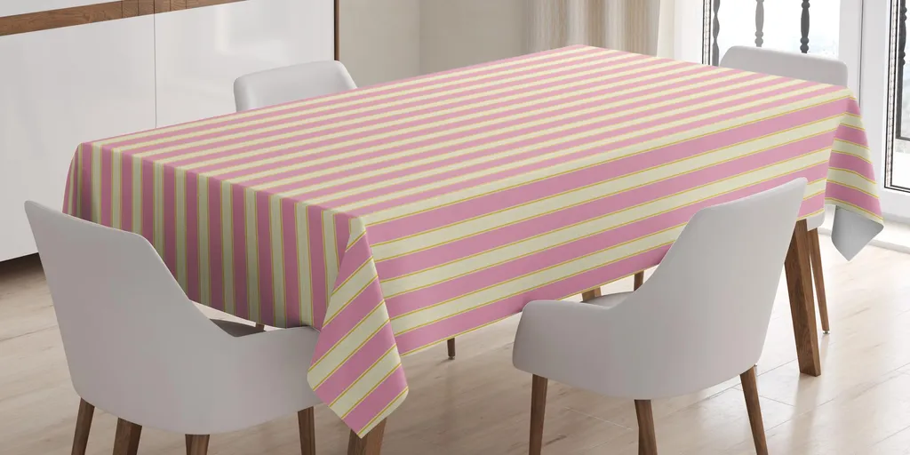 Tovaglia Rettangolare Antimacchia 140x200 Cm – Impermeabile E Antipolvere – Fantasia Fata Rosa