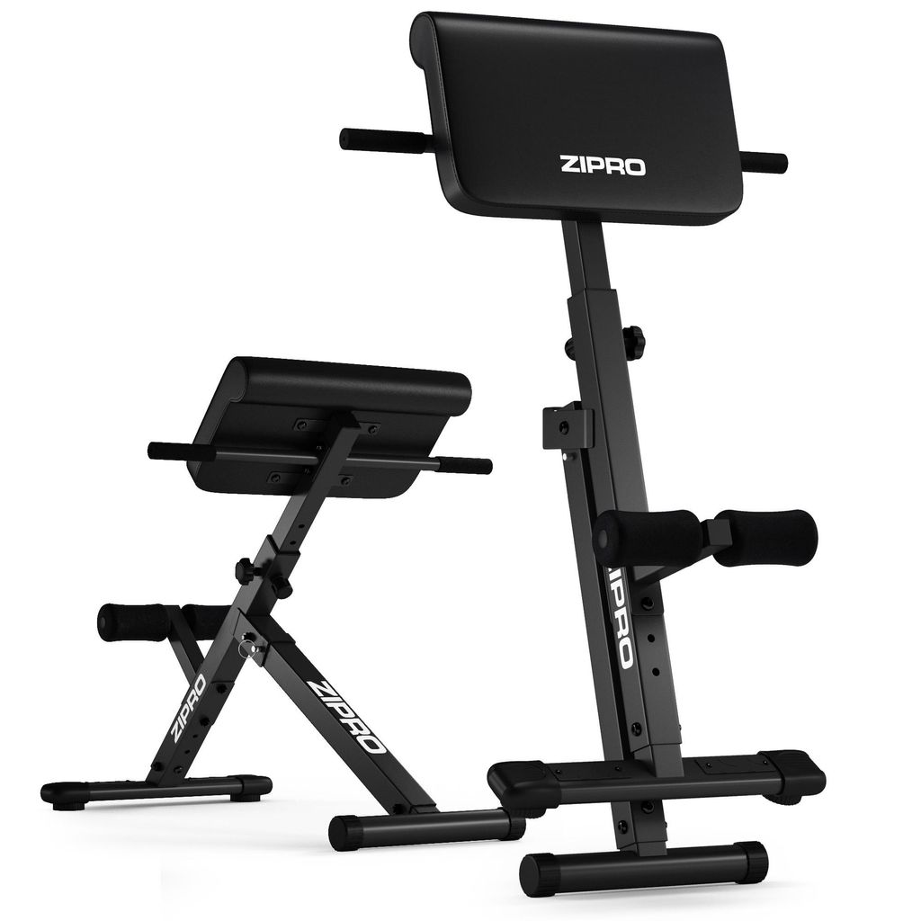 ZIPRO Core Direct Rückentrainer Klappbar - Römische Bank Hyperextension Bauchtrainer Rückenstrecker Fitnessbank Heimtrainer Homegym Core 220 kg
