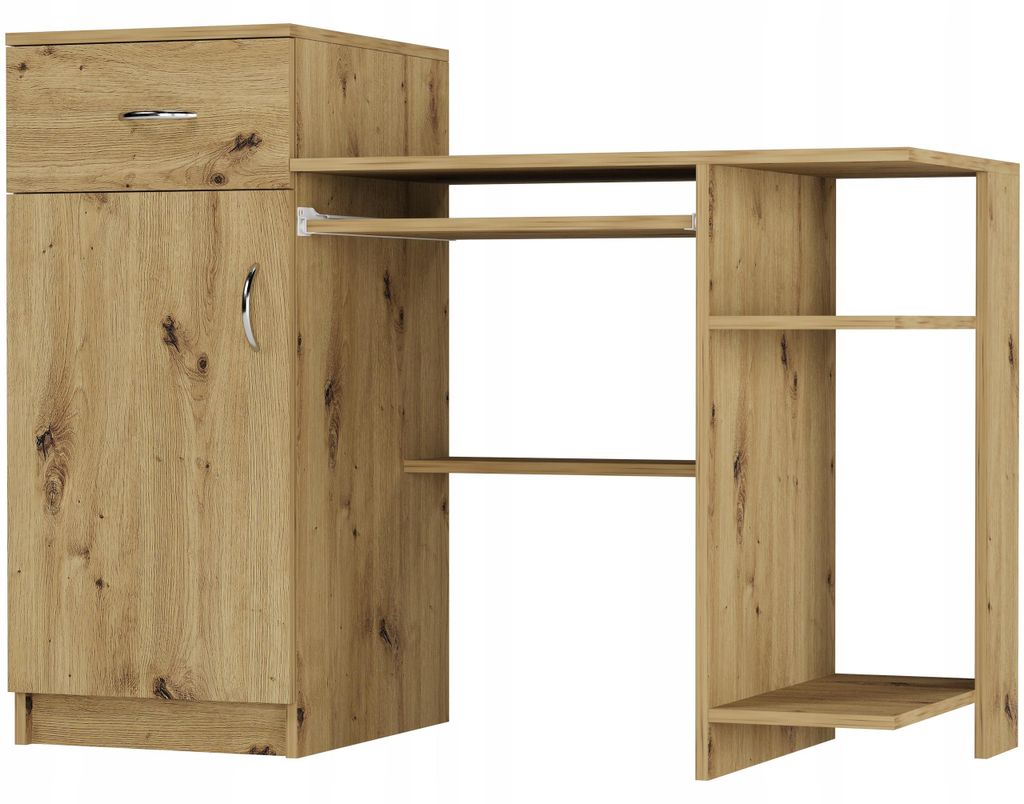 Framire Schreibtisch für Kinder 120 x 50 cm, Modell MODERN N8, Artisan Eiche