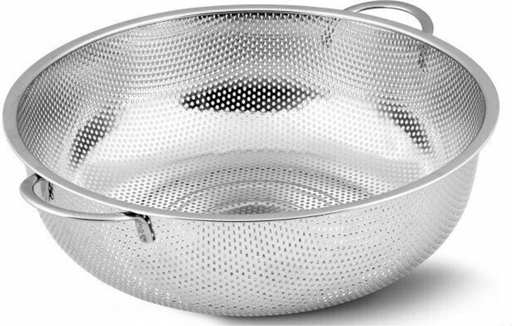 Abtropfsieb Seiher Küchen Edelstahl Salat Nudel Pasta Sieb Durchschlag BA3 Durchmesser 25,5 cm